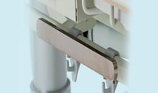 Rail pour accessoires, modèle court, acier inoxydable